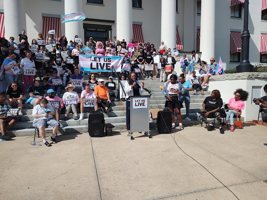 Transgender activists came to Tallahassee to protest House bill on driver's licenses