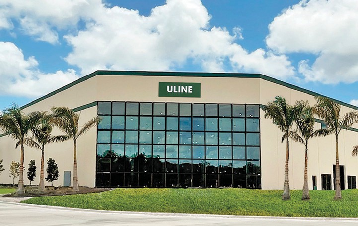 Uline’s new 915,750 square-foot warehouse in Naples is located near the Paradise Coast Sports Complex in east Naples. COURTESY PHOTO