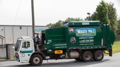 A Leon County Waste Pro truck.