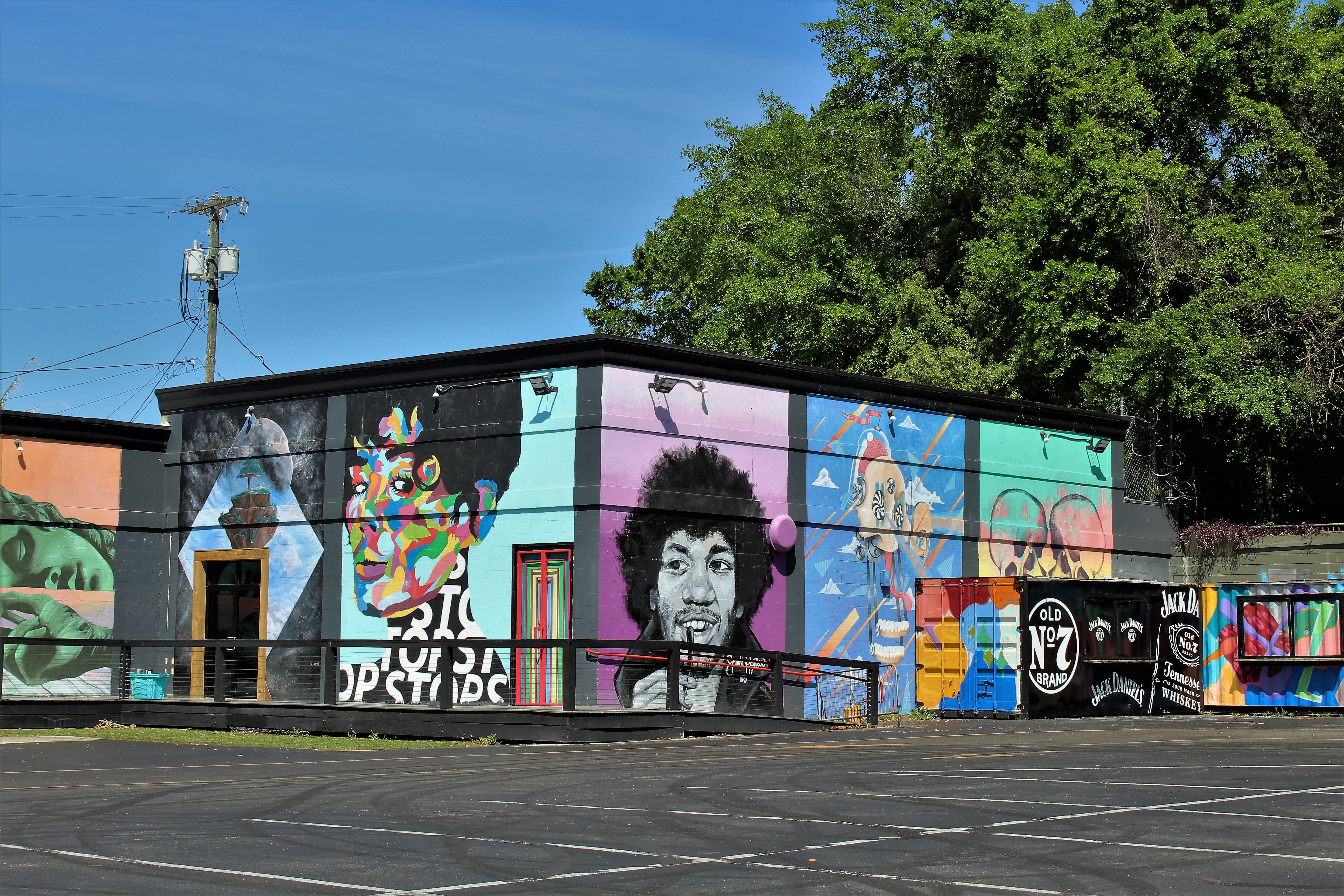 The Good Vibes Wall is part of the Gaines Street-Railroad Square neighborhood.