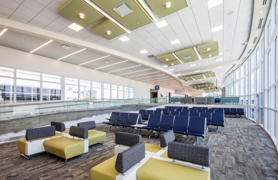 Gainesville Regional Airport has completed an $18 million terminal expansion and renovation.