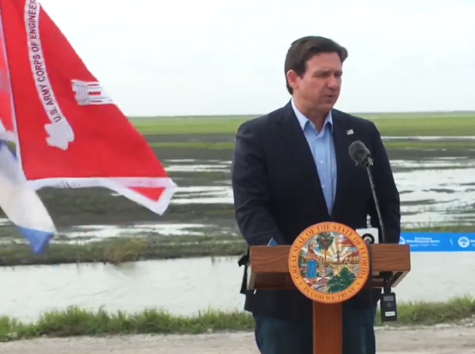 DeSantis, now back in FL, holds event burnishing his environmental record