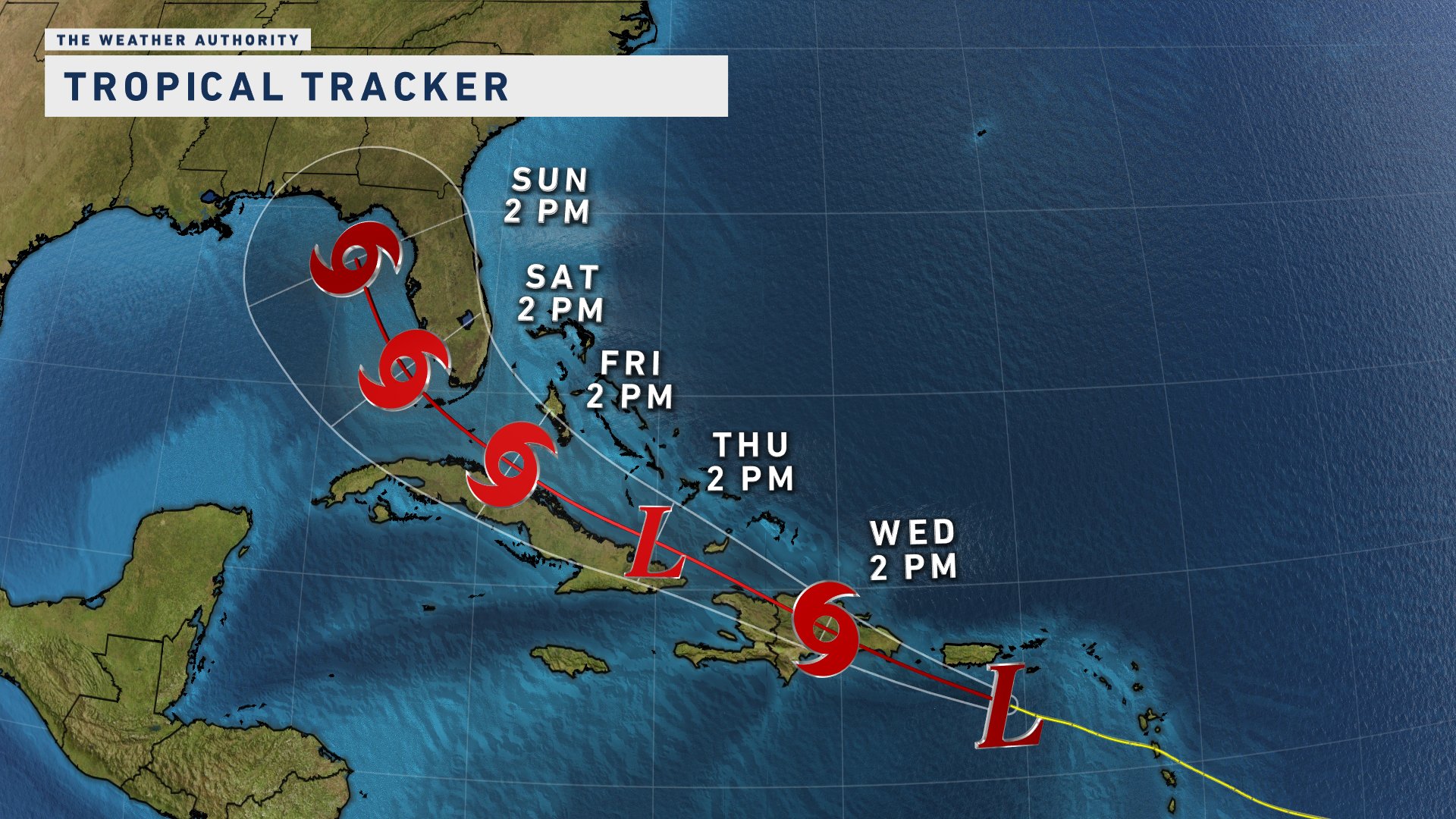 Tropical Storm Fred Forms;  Southwest Florida in the cone