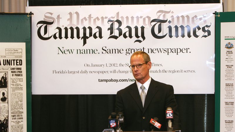 A decade ago, the St. Petersburg Times became the Tampa Bay Times