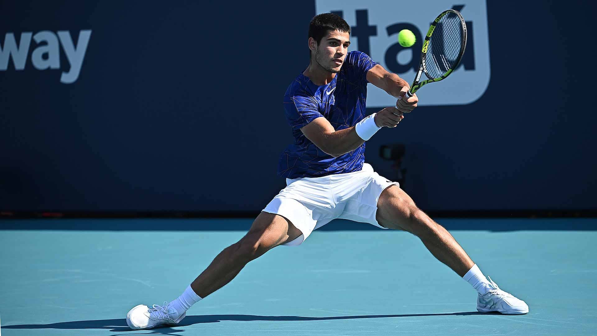 Sublime Carlos Alcaraz Overcomes Stefanos Tsitsipas In Miami Classic |  ATP tour