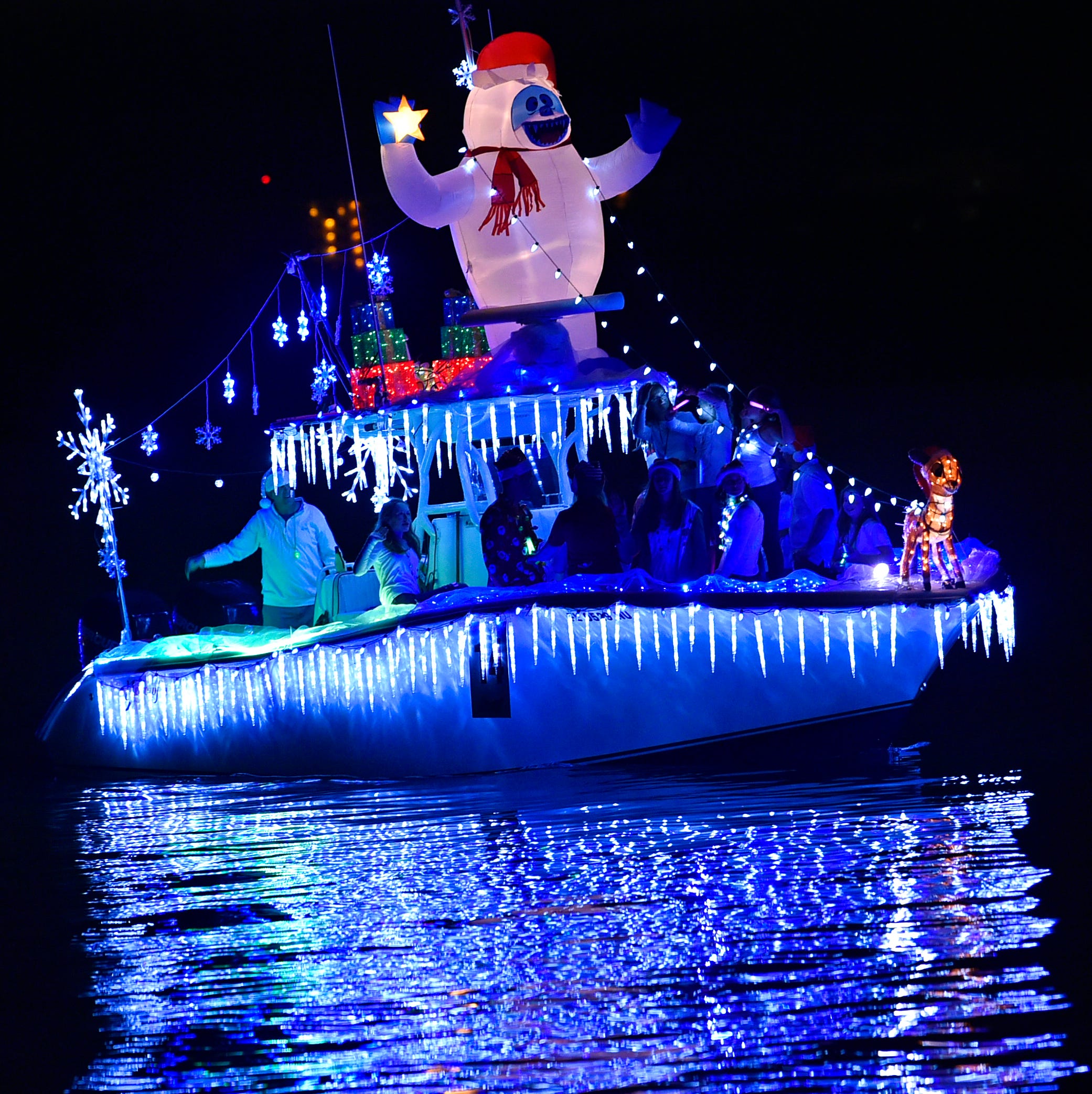 The Sarasota Holiday Boat Parade of Lights, pictured here in 2018, returns on December 11, 2021.