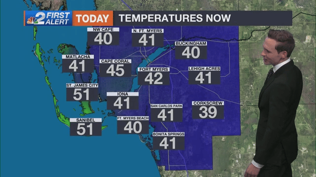 Forecast: Another frosty morning for parts of Southwest Florida