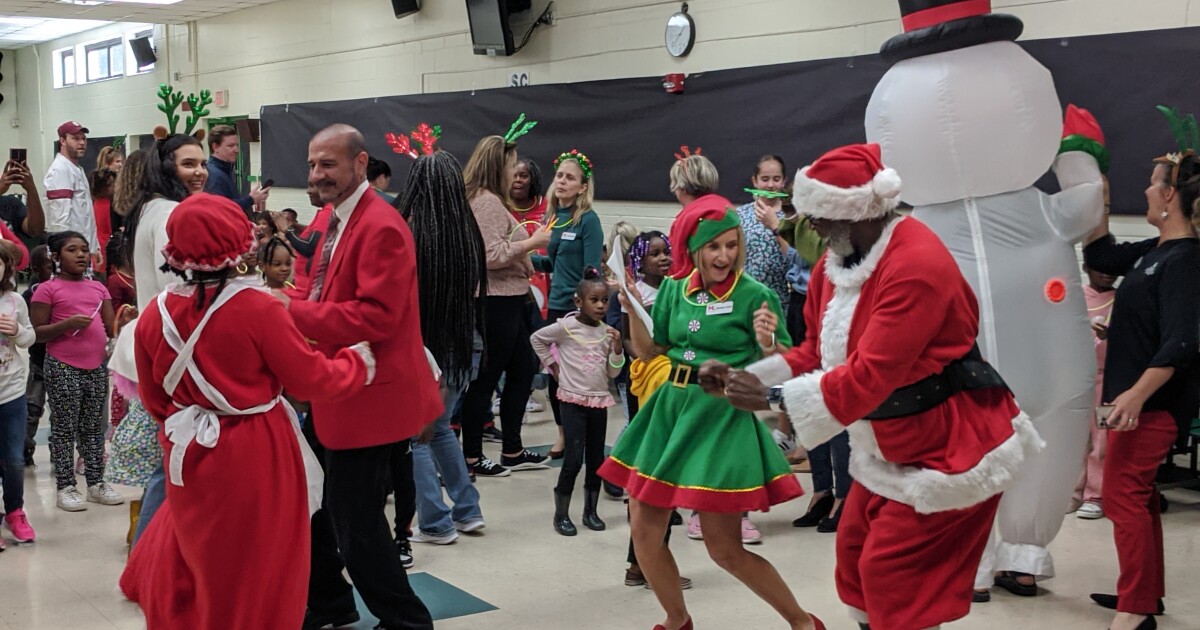 A caring community makes the holidays happier for kindergarten kids at Tallahassee's Riley Elementary School